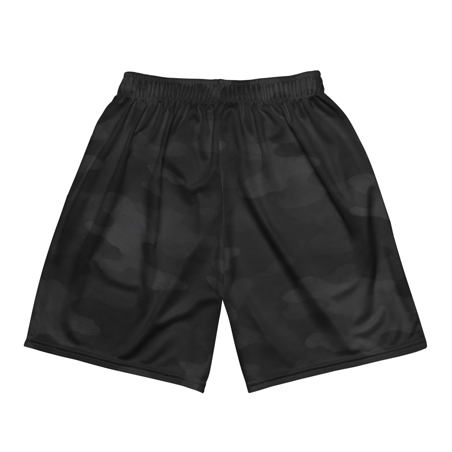 Flat lay back — KING APEX Shadow Camo Mesh Shorts