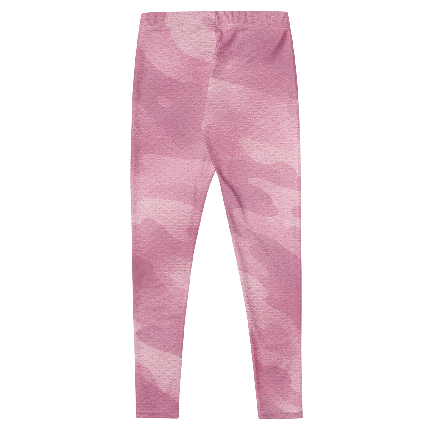 Back flat lay of KING Lioness Rose Camo Leggings, high-waisted performance leggings with clean silhouette and camo design