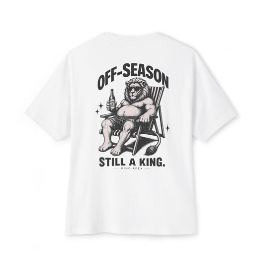 KING Oversized Tee — White (Off-Season Edition)