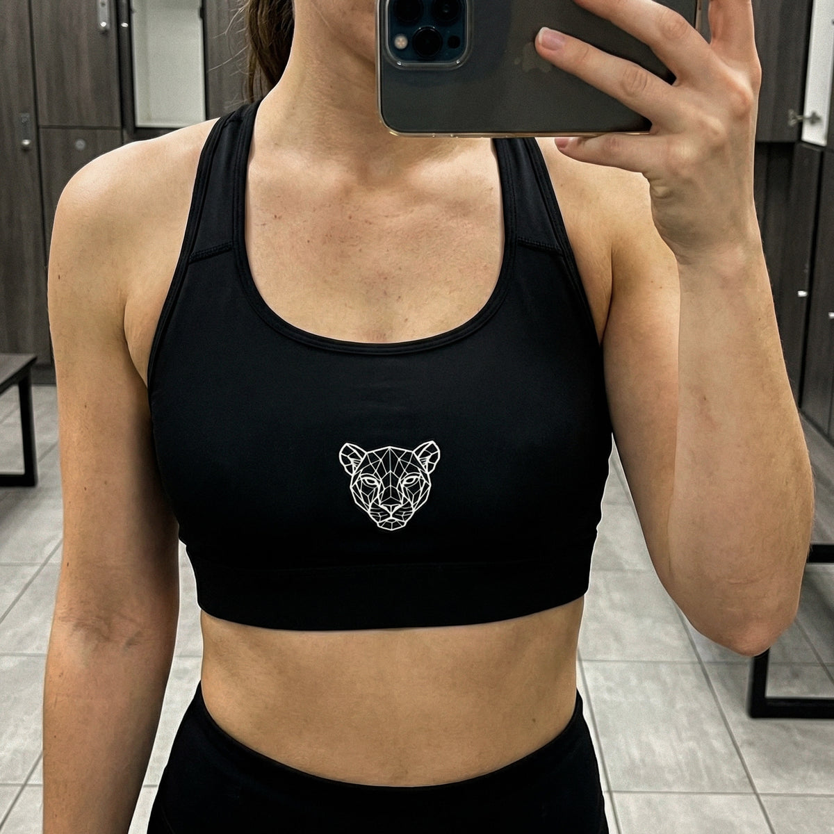 Emily wearing the King Lioness Sports Bra