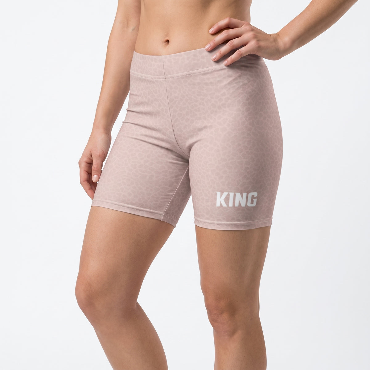 Lioness Training Shorts — Blush Pattern