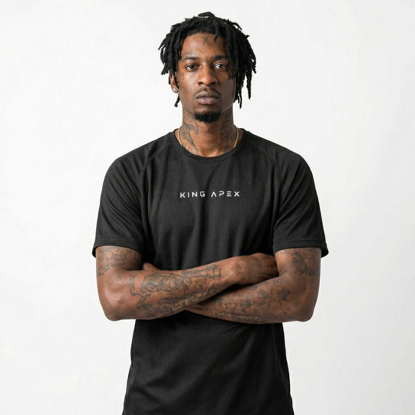 KING APEX Core Sports Jersey Black – minimal athletic performance t-shirt