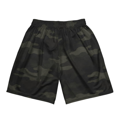 Flat back view — KING APEX Jungle Camo Mesh Shorts