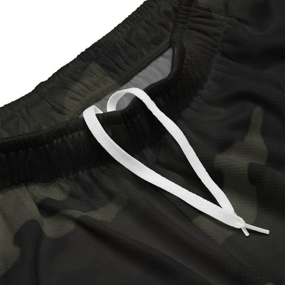 Waistband and drawcord detail — Jungle Camo Mesh Shorts