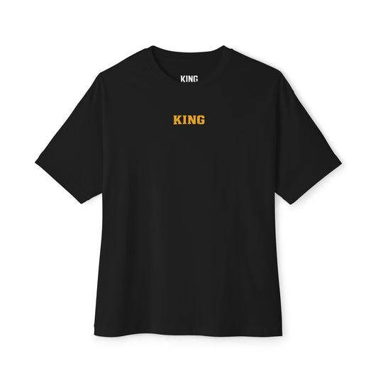 KING APEX oversized black t-shirt front view Training Apparel edition