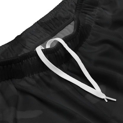 Waistband and drawcord detail — KING APEX Shadow Camo Mesh Shorts
