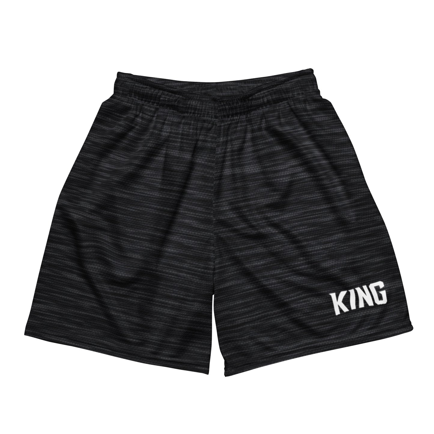 Flat lay front — KING APEX Shadow Mesh Shorts