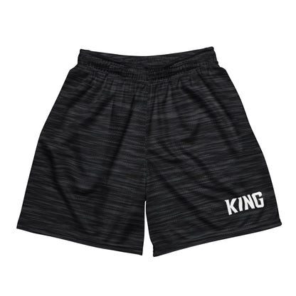 Flat lay front — KING APEX Shadow Mesh Shorts