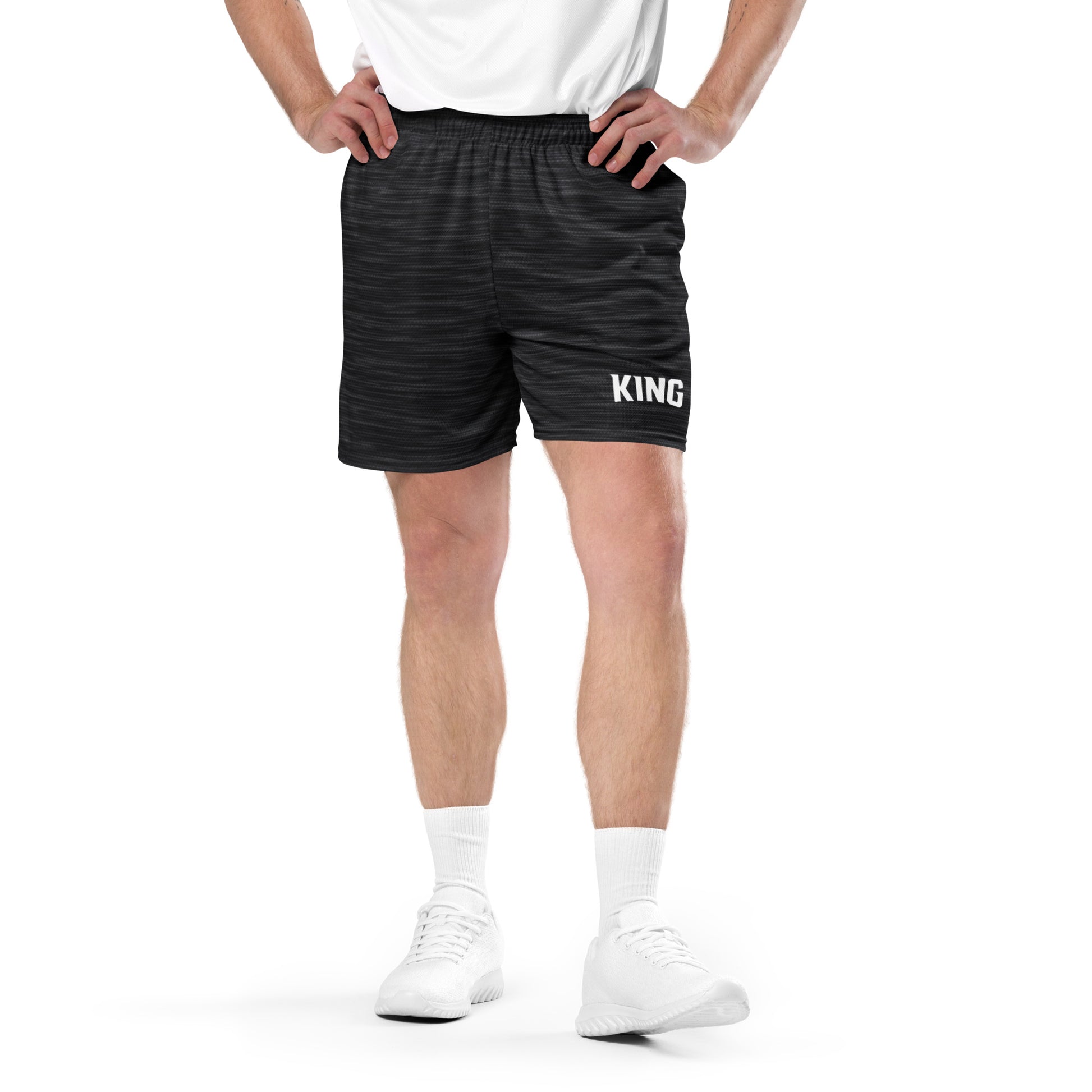 Front on-model view — KING APEX Shadow Mesh Shorts