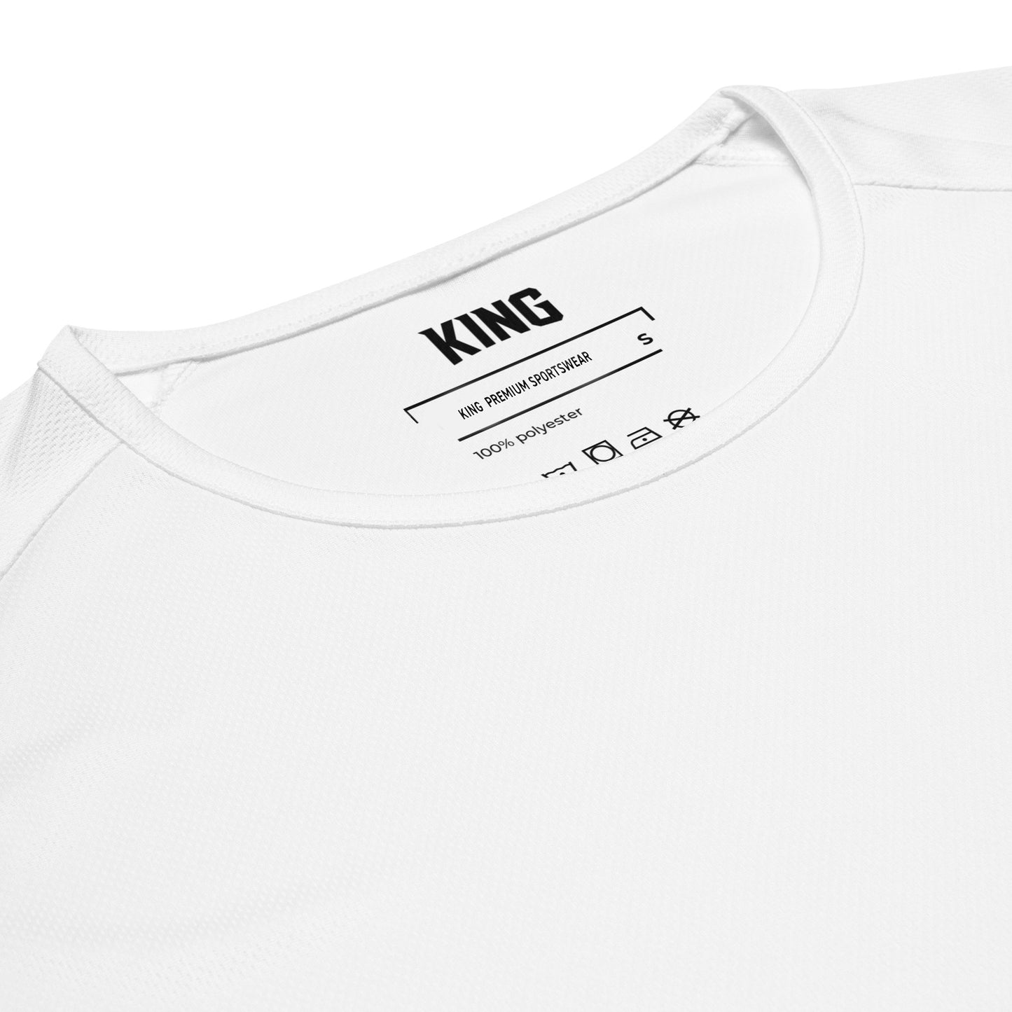 KING APEX sports jersey inner neck label detail