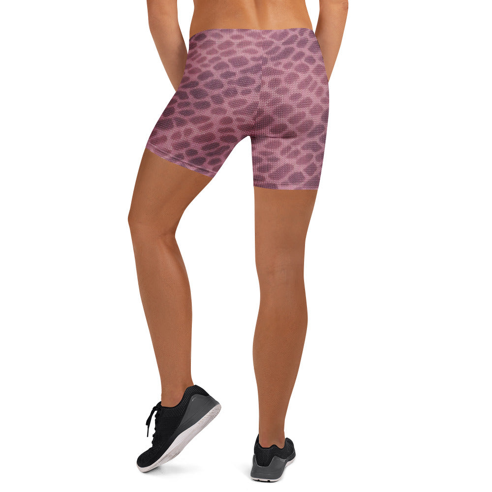 Back view of KING Lioness Apex Sculpt Shorts rose camo highlighting waistband and fit