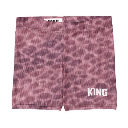 KING Lioness Apex Sculpt Shorts rose camo flat product view
