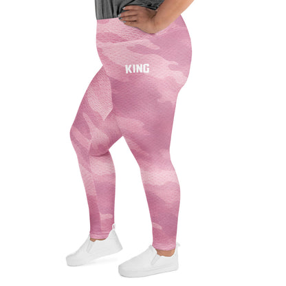 Side view of KING Lioness Plus Size Leggings designed for comfort and movement