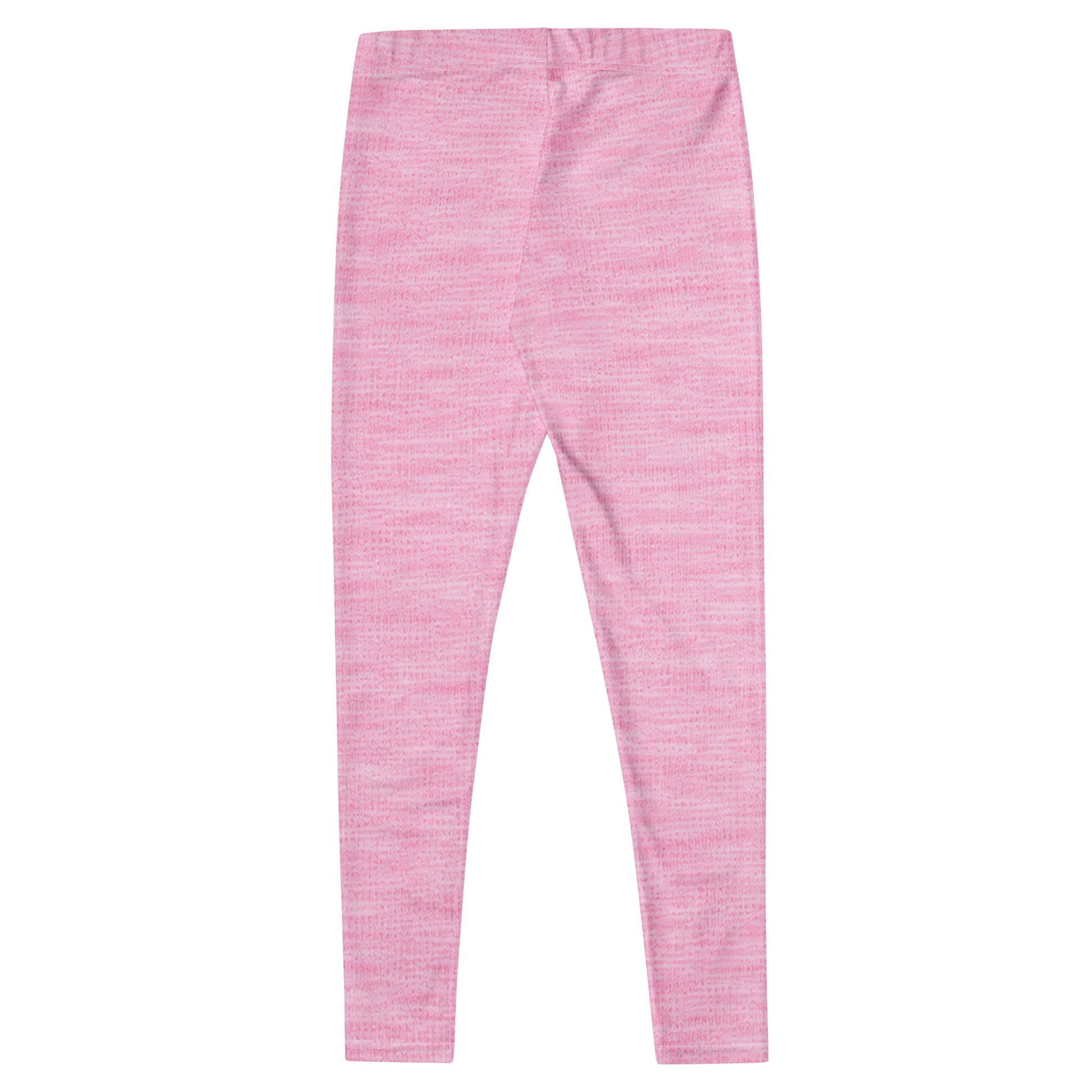 Back flat lay of KING Lioness Rose Heather Leggings in rose heather fabric.