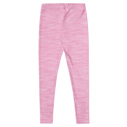 Back flat lay of KING Lioness Rose Heather Leggings in rose heather fabric.