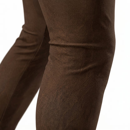 Side detail of KING Lioness Savannah Pattern Leggings Earth Edition