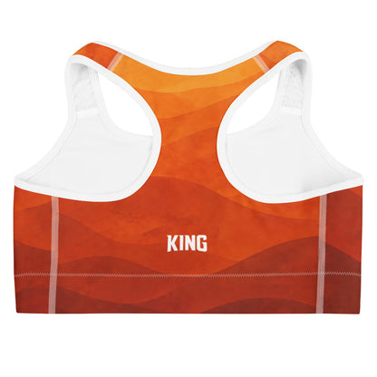 KING Lioness Savannah Sports Bra Earth Edition flat lay back product image