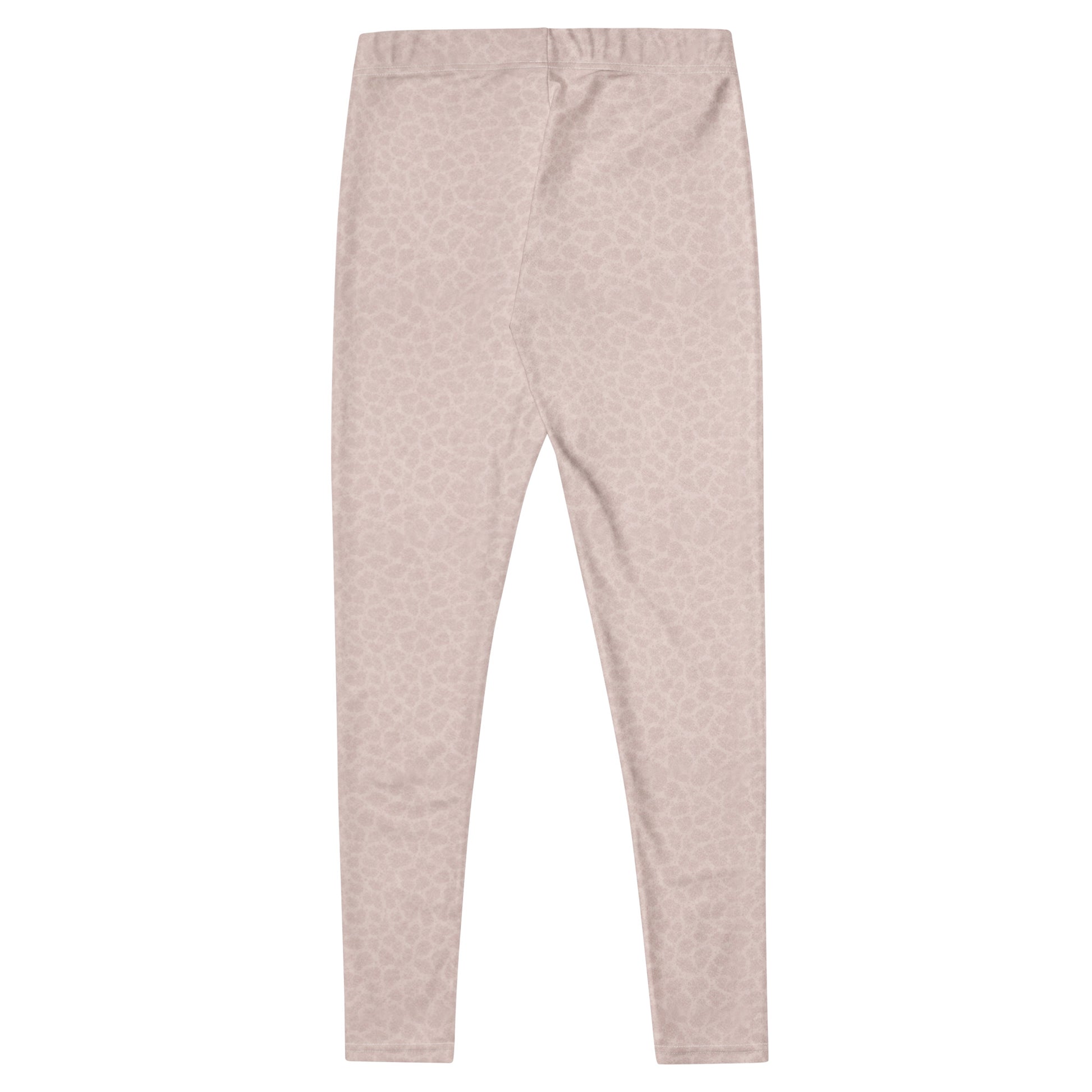 Flat lay of KING Lioness rose shadow camo leggings with minimal design back view