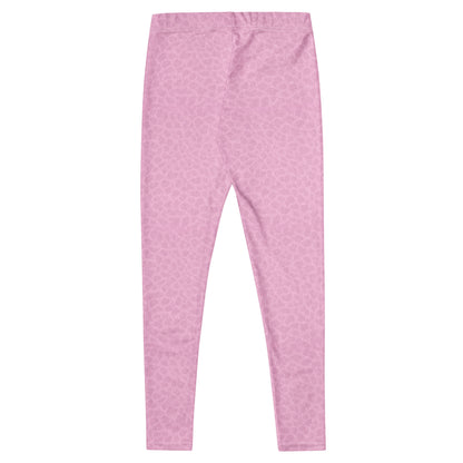 KING Lioness Soft Rose leggings product flat lay minimalist design back view