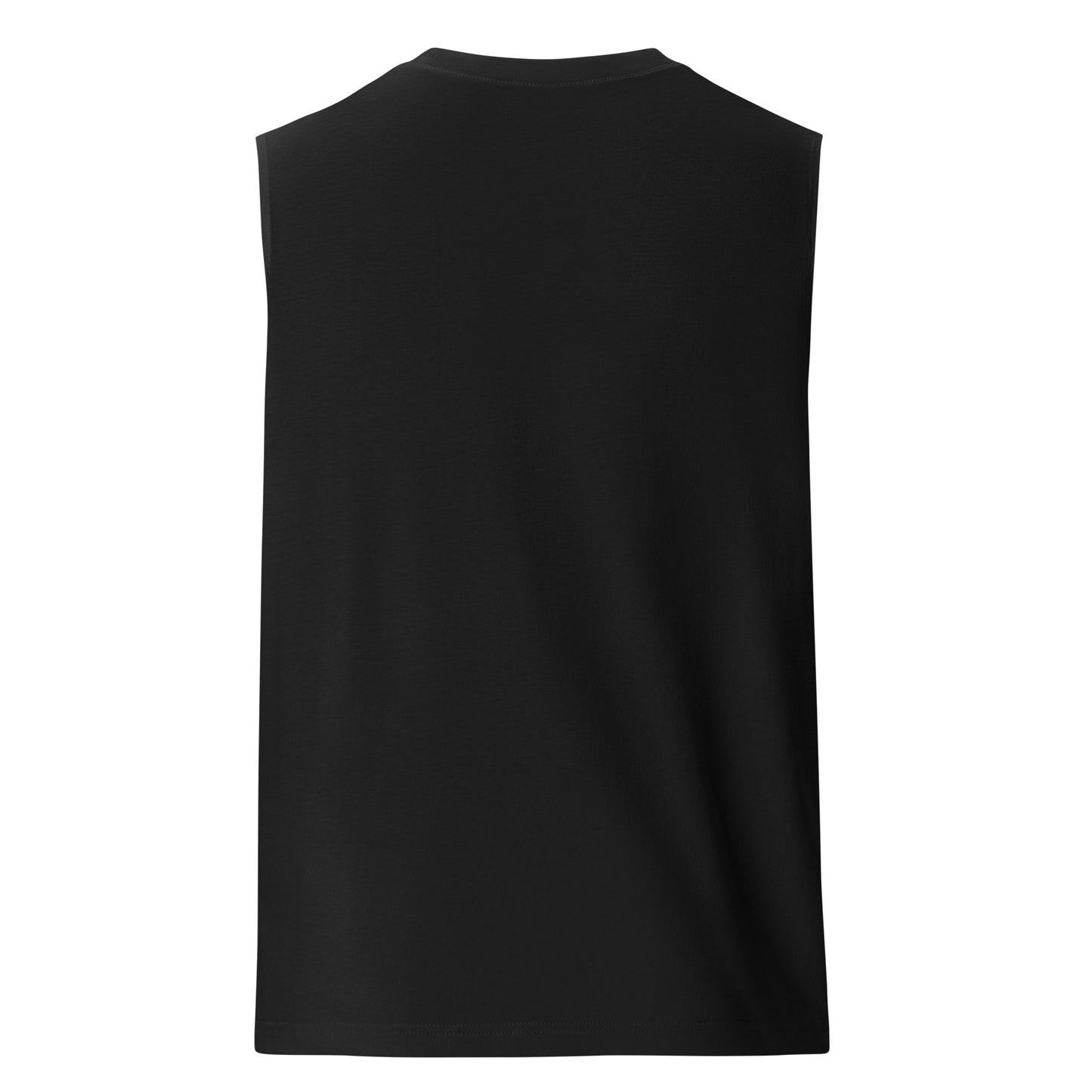 Flat back lay of KING Muscle Tank black