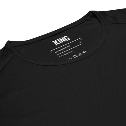 Inside neck label of the KING Sports Jersey – minimal lion edition.