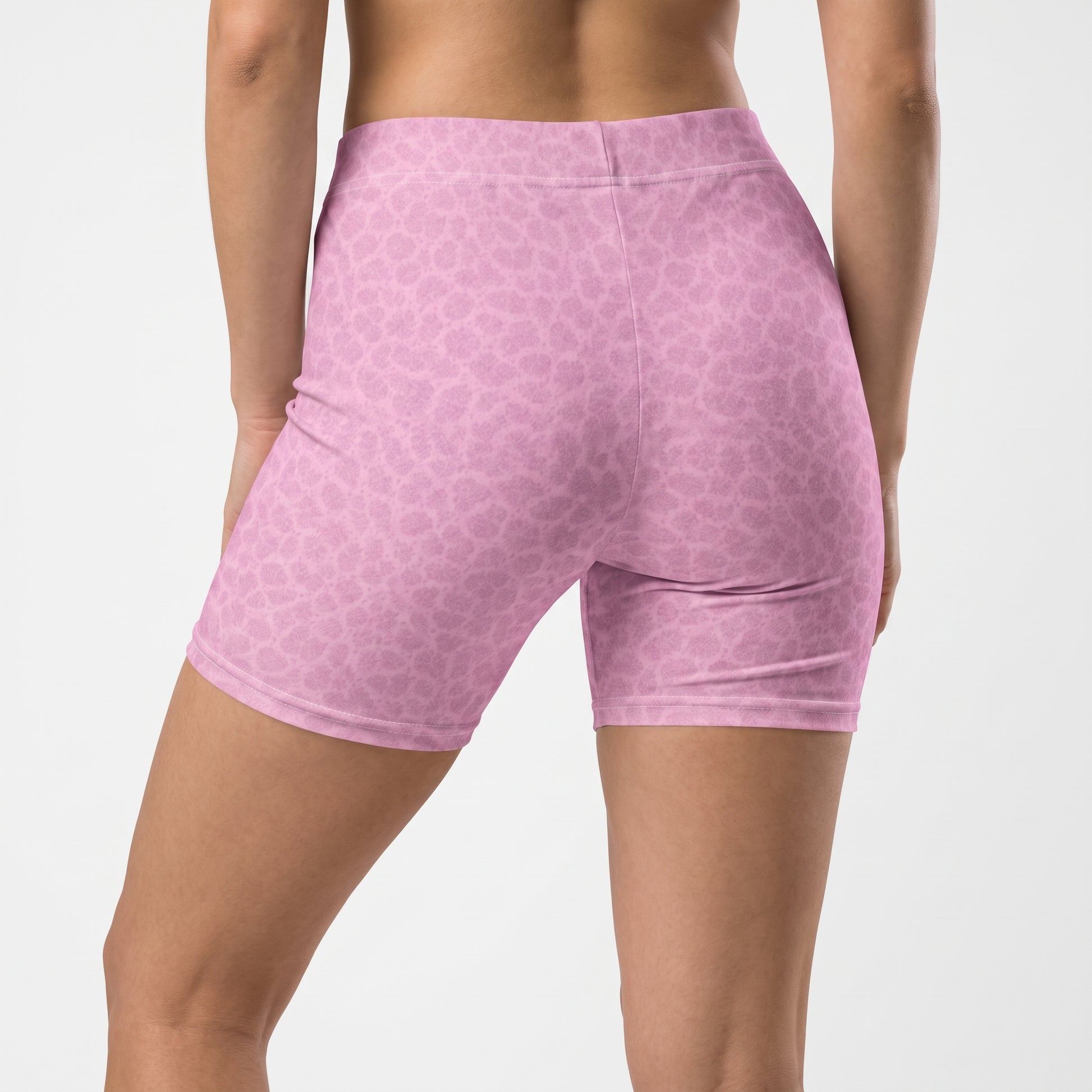 Back view of KING Lioness Apex Training Shorts in Blush Pattern with sculpting athletic fit.