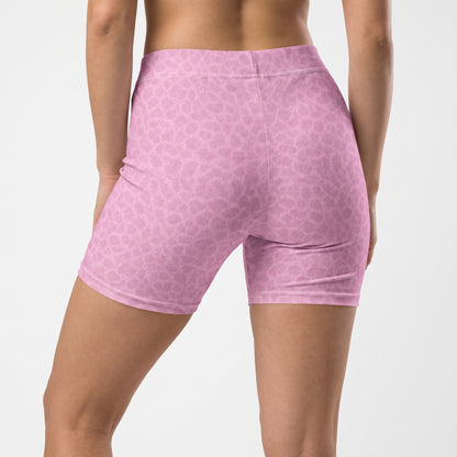 Back view of KING Lioness Apex Training Shorts in Blush Pattern with sculpting athletic fit.